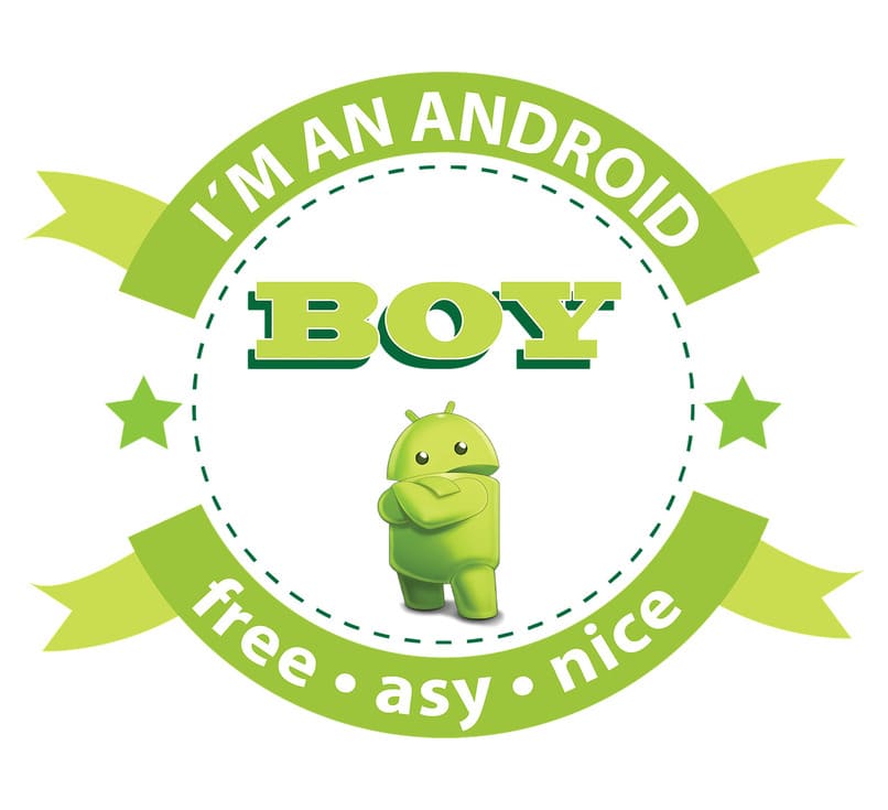 insignias de chico android