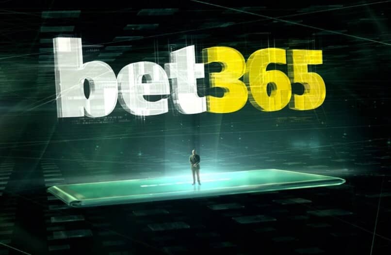 Logotipo de bet365 en dispositivo móvil