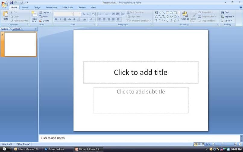 powerpoint sin contenido