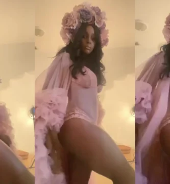 Amara la negra casi desnuda en Instagram