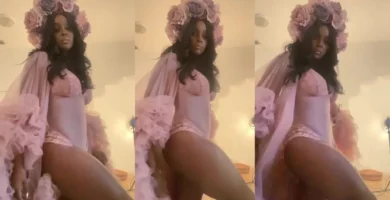 Amara la negra casi desnuda en Instagram