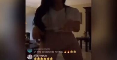 Amelia Alcantara desnuda en un live de instagram