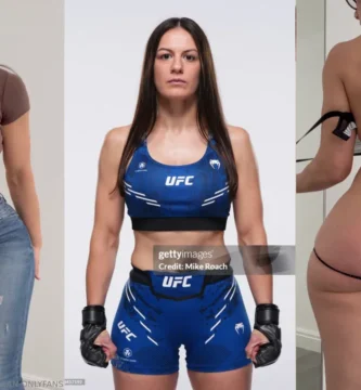 Alice Ardelean luchadora de la mma exitando con ropa sexy