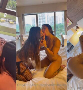 Amira Daher con Stephanie Silveira