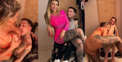 Andressa Urach le cumple fantasia a paralitico y su hijo la graba