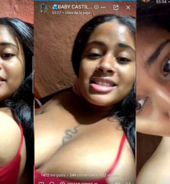 Baby castillo chupandose las tetas