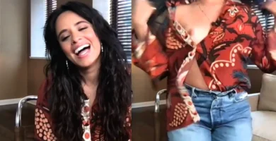 Camila Cabello descuido en plena entrevista