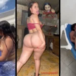 Cheila Marte sigando con el enano maton