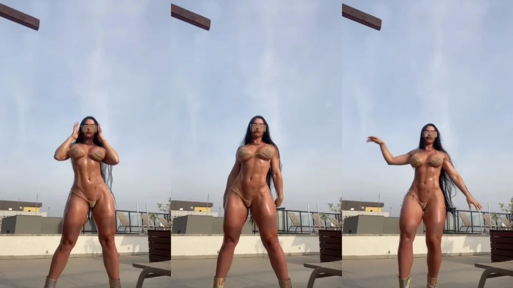 Diosa Canales asoleando su hermosa cuerpo