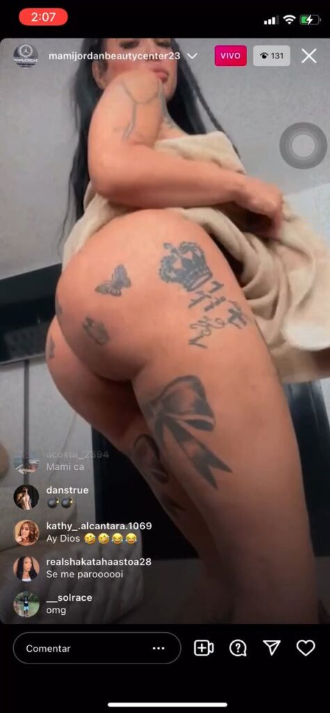 Mami Jordan live en instagram