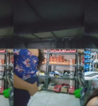 Mami caliente se la chupa a sus clientes en una ferretería