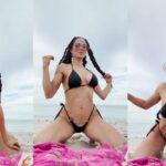 Natti Natasha con bikini sexy en la playa