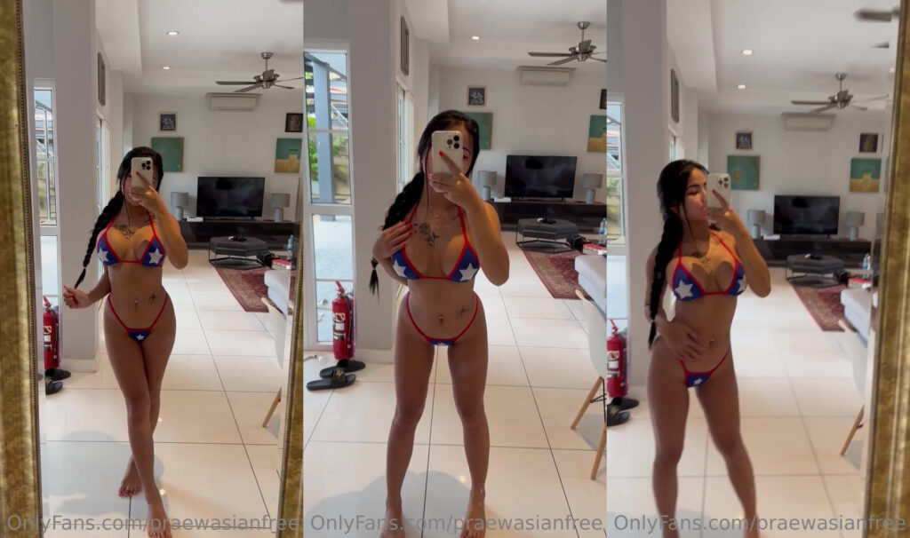 PraewAsian Teases Her Huge Melons in Rare Nude Leak Video