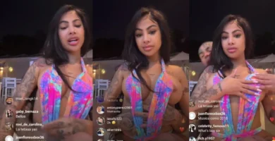 Sin querer Yailin muestra un pezon