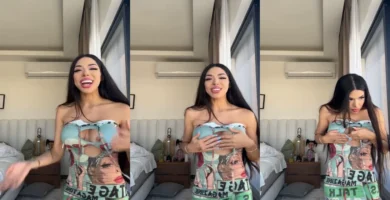 Yeri MUA muestra el pezón en LIVE